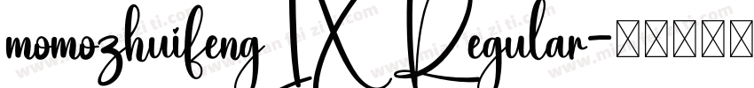 momozhuifengIX Regular字体转换